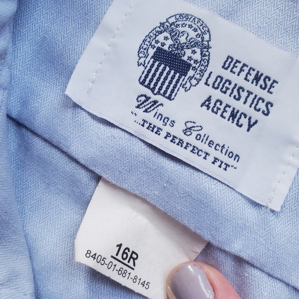 ☆VINTAGE☆ US AIR FORCE man's service dress shirt - Picture 5 of 6